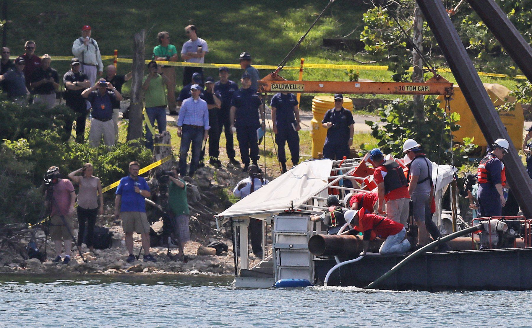 Duck Boat recovered from the bottom of Table Rock Lake